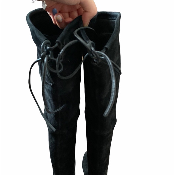 Stuart Weitzman Lowlands Black Suede Size 6.5 - Picture 9 of 16